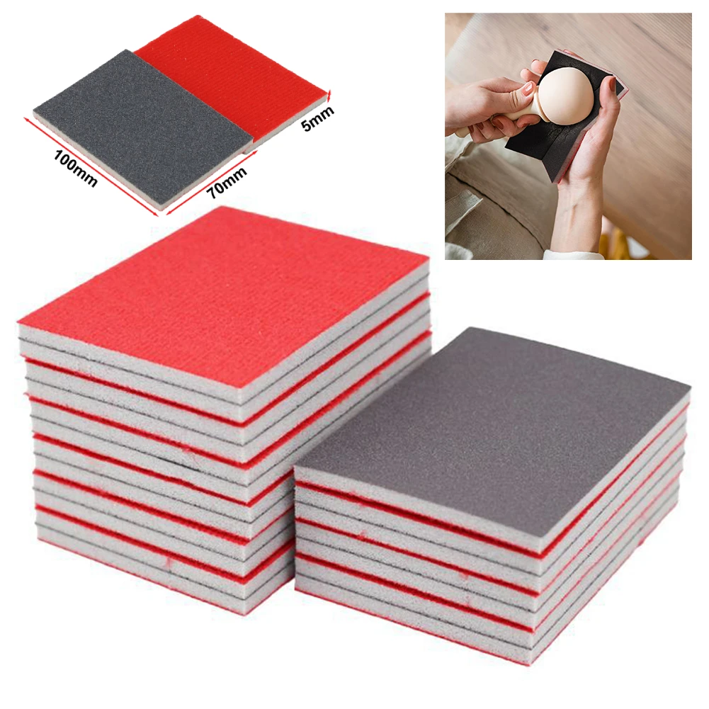 20Pcs Sanding Sponge Pad Set 180 320 400 600 800 1200 2000 2500 Grit Double-sided Sanding Paper Wet And Dry Sanding Block