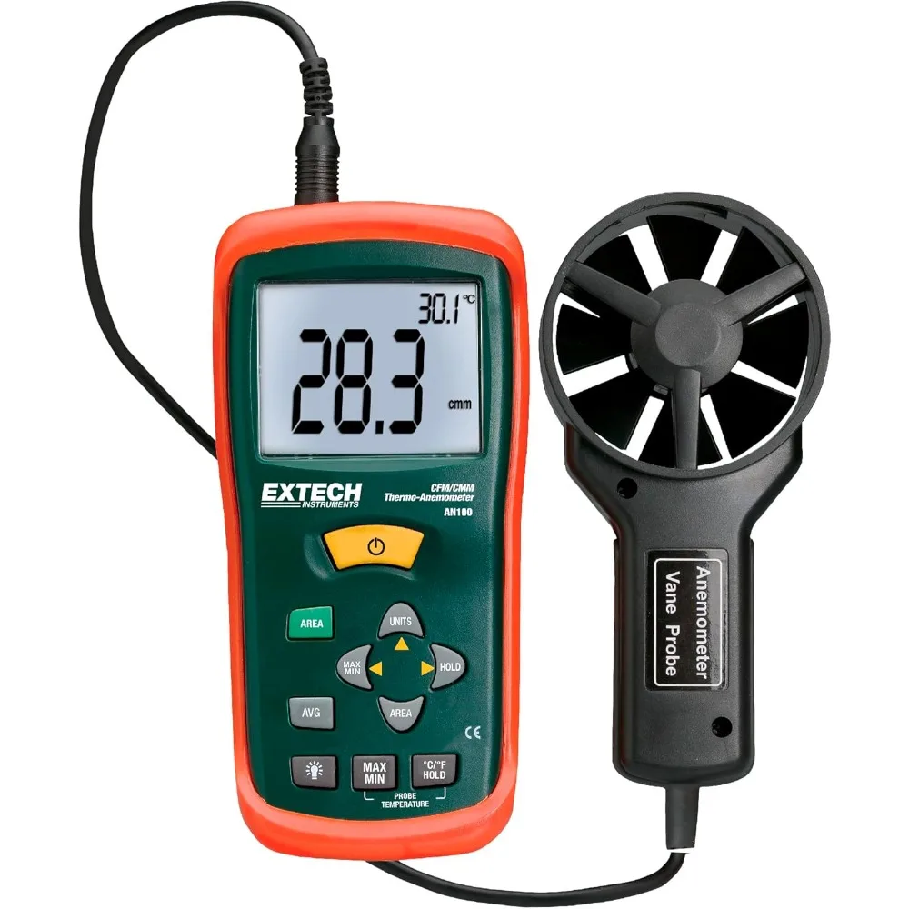 

AN100 CFM/CMM Mini Thermo-Anemometer