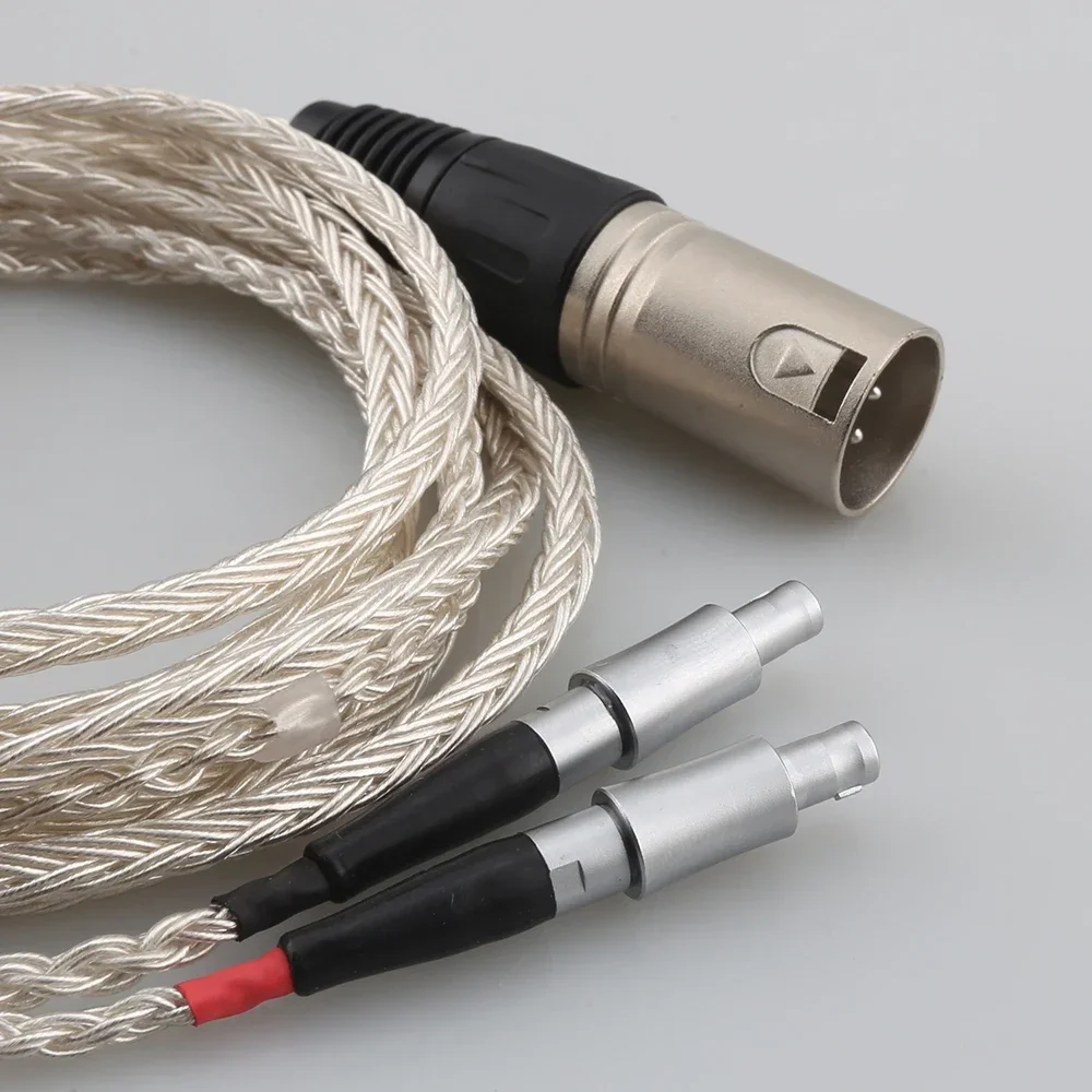 OCC16 cores  Silver Plated Headphone Cable For Sennheiser HD800 HD800s HD820s HD820 Enigma Acoustics Dharma D1000-XLR Balanced