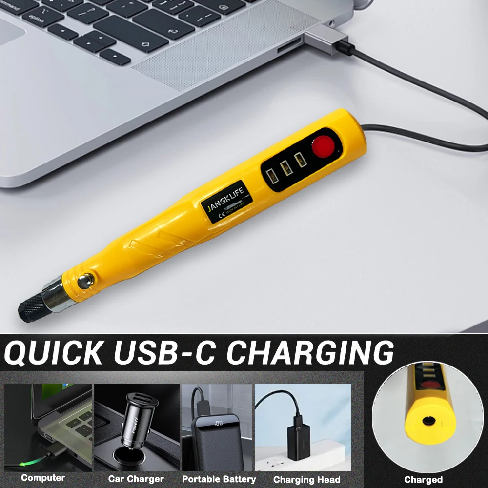 JANGKLIFE مطحنة الحفر الكهربائية حفارة القلم طاحونة مثقاب صغير أداة دوارة كهربائية ماكينة الطحن