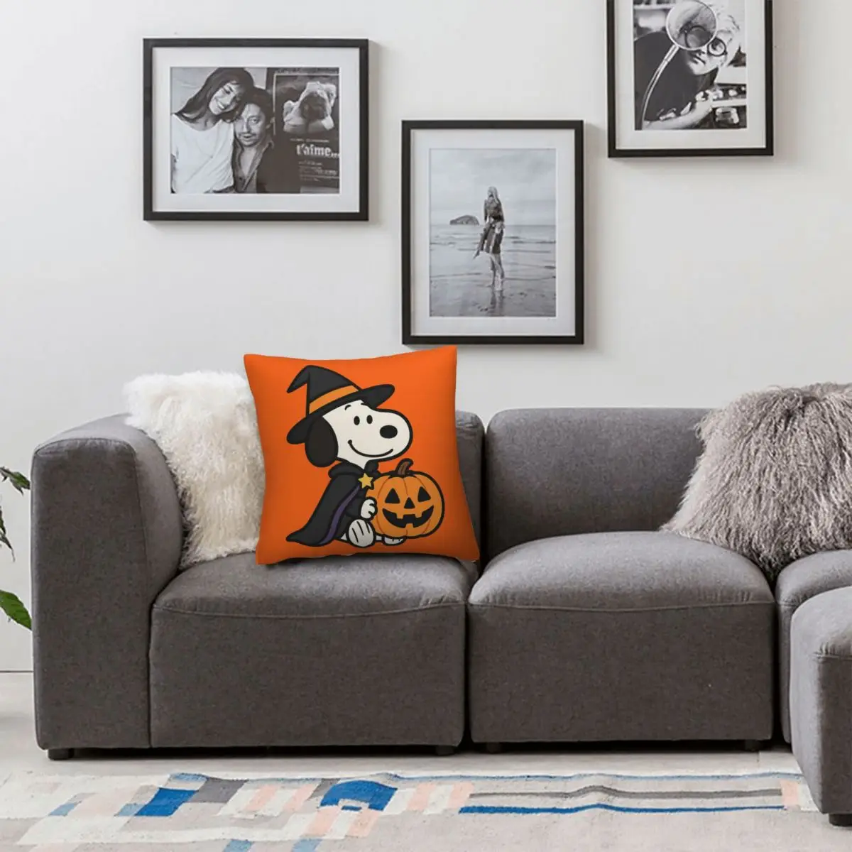 Cartoon Snoopy Halloween Pillowcase Soft Polyester Cushion Cover Decor Throw Pillow Case Cover Home Drop Shipping 40X40cm