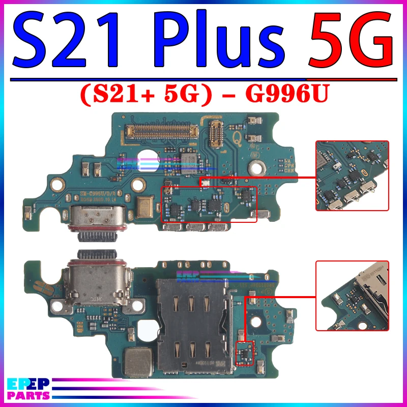 Puerto de carga Usb para Samsung Galaxy G991 G996 G998 G990 S901 S906 S908 B U N S21 S22 Fe Plus, módulo de placa de carga Ultra