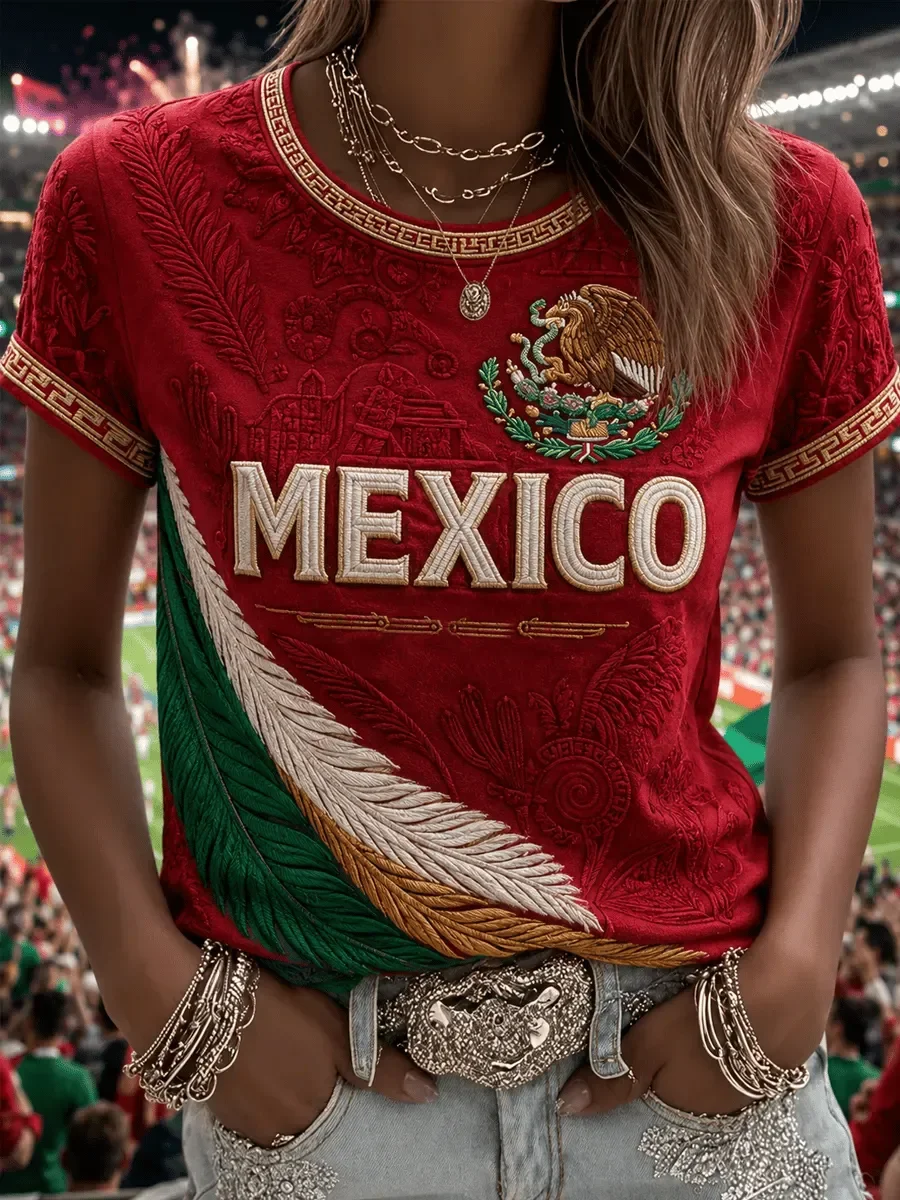 2026 Edition Mexican Fans Football Training T-Shirt - 3D Digital Printing - Comfortable and Breathable - Family Clothing