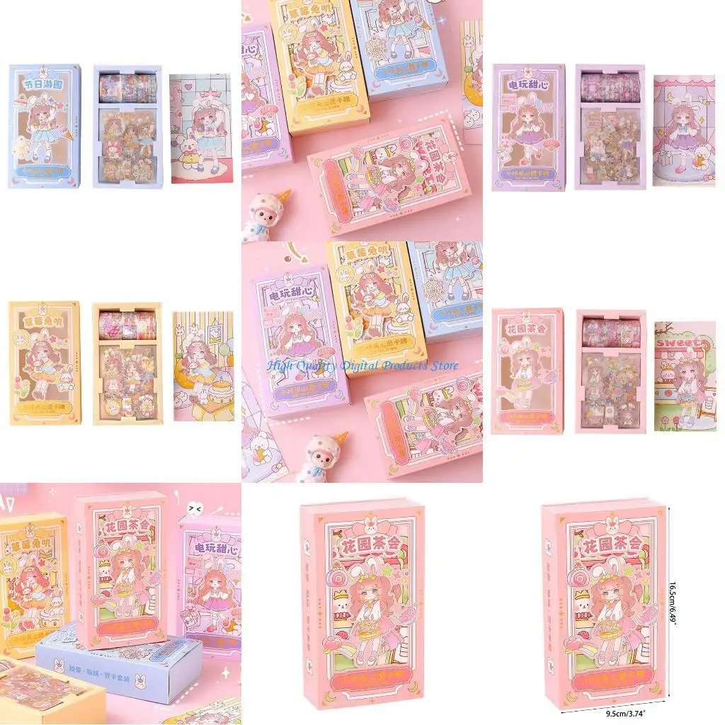 

U2JE Tape and DIY Hand Account Decoration Sticker Set, Decorative Masking Tape Stickers for DIY Art Crafts Scrapbooking