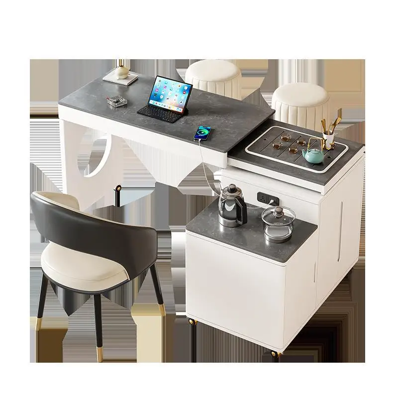 

Индивидуальный квартирный бытовой светильник, роскошный чайный столик для маленькой квартиры, стол и стул, небольшой чайный столик, выдвижной столик