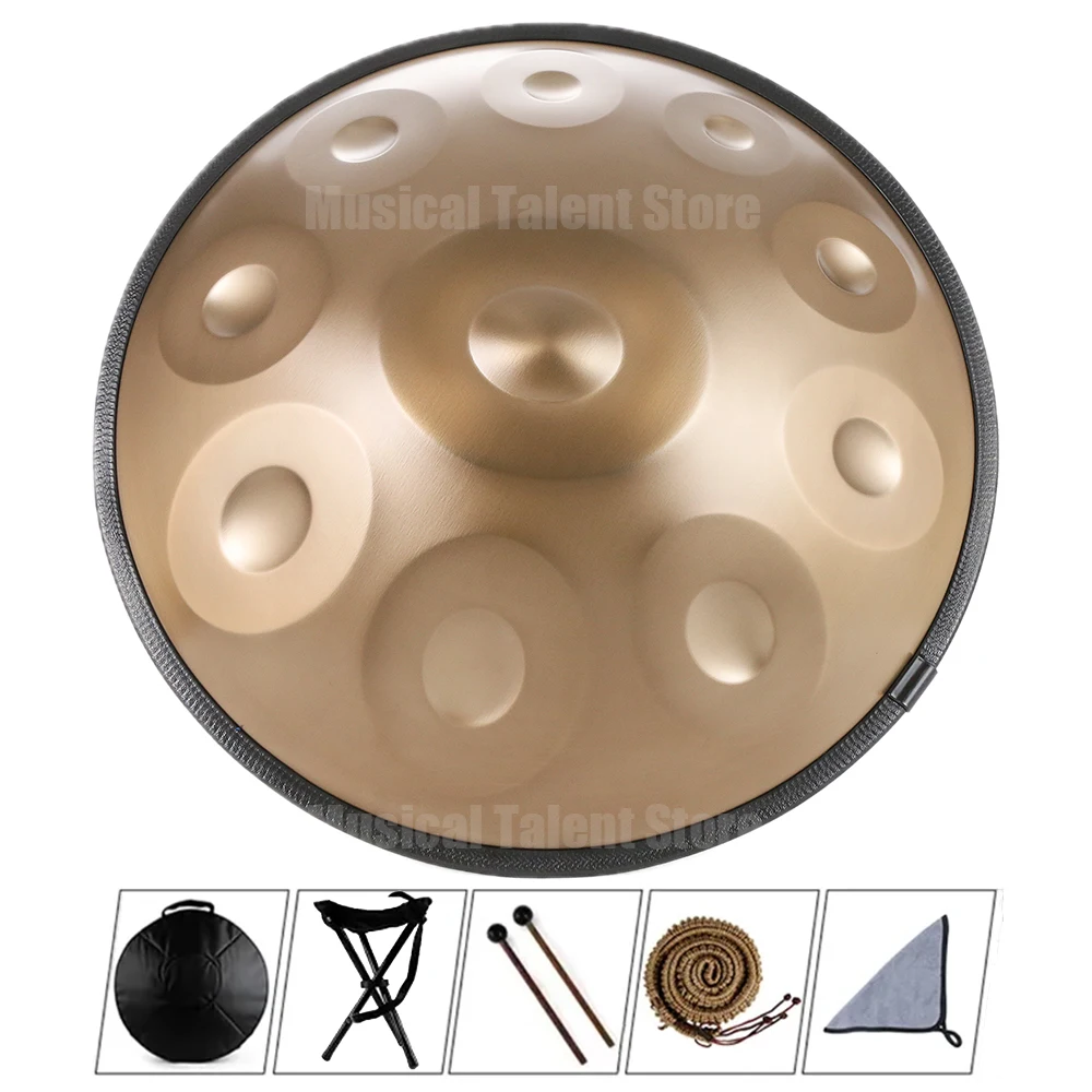 Stainless Steel Manual Forging,Customized, Handpan,432Hz,22Inch, 9, 10, 12，14notes, C major, E major,Celtic, Hijaz,c minor,gift