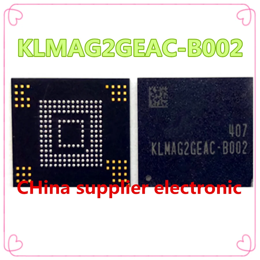 

KLMAG2GEAC-B001 KLMAG2GEAC-B002 16GB EMMC BGA IC memory chip D9WMH 200 ball LPDDR4