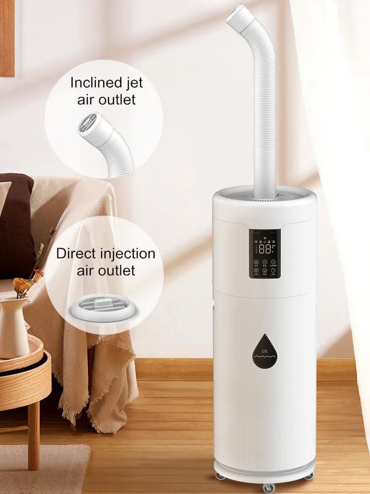 100-240V Humidifiers for Large Room Wholehouse Humidifier 2000 sq.ft.Honovos 17L/4.5Gal Ultrasonic Cool Mist Large Humidifier