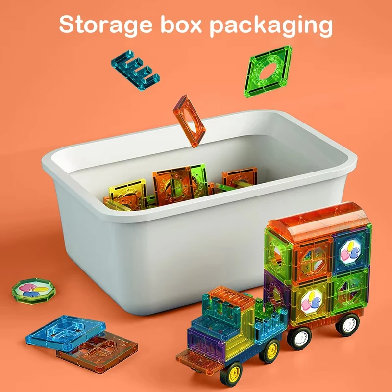 Colorful Window Magnetic Film Children's Intelligence Toys Variety Early Education Magnetic Bar Assembly Building Block Set