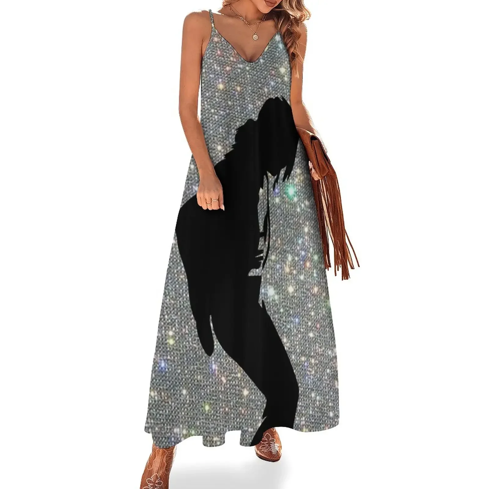 

Glitter Mike Sleeveless Dress elegant evening dresses for women 2024 women's fashion dresses Dress