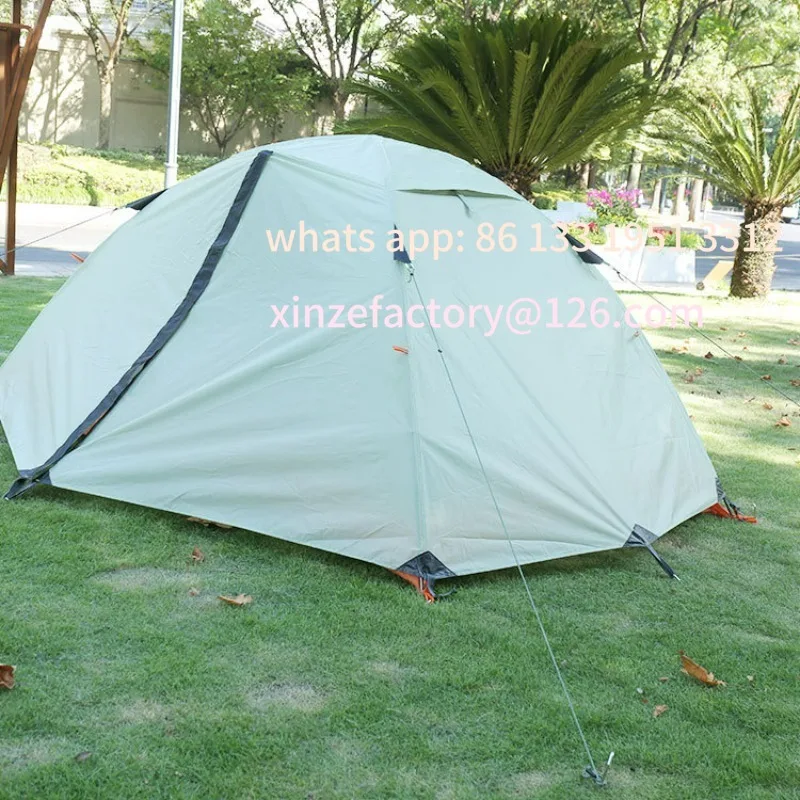 Customizable outdoor tent Double-layer warm and rainstorm-proof professional mountaineering trekking tent Ultra-light aluminum p