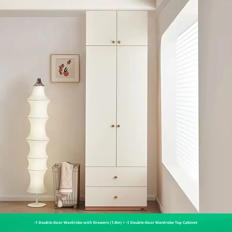 Contemporary Wardrobe with Top Cabinet Wooden Bedroom Storage Cabinet Furniture Set Customized Wardrobe Cloakroompromote sales