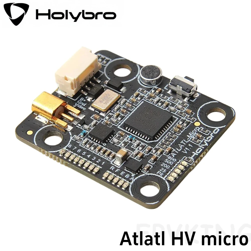 

Holybro Atlatl HV Micro 5.8G FPV Video Transmitter 2-4S Lipo 0.5 25 200 500 800mW 40CH VTX For FPV RC Multirotor Drone Parts
