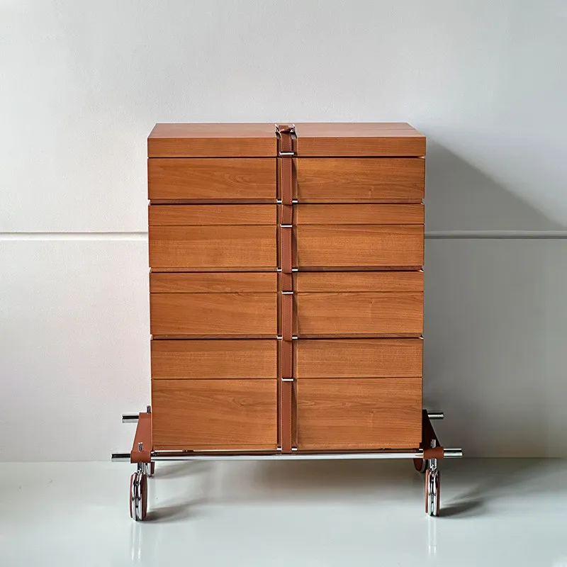 

Solid wood chest of drawers Villa luxury living room Premium locker Home jewelry cabinet