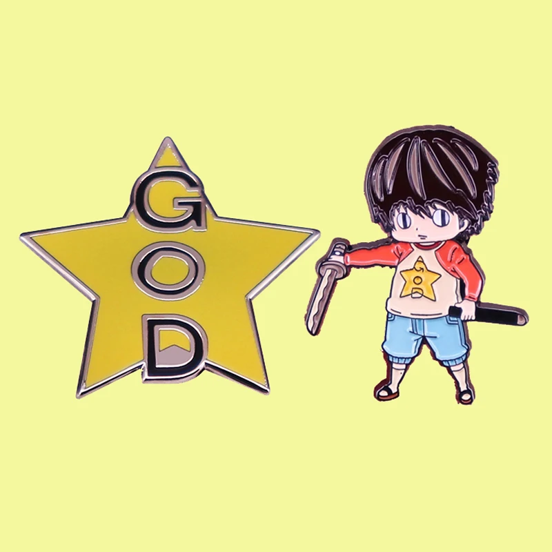 Kotaro Lives Alone Enamel Pin Anime Manga Badge Brooch Backpack Decoration Jewelry  Hi-Q Wholesale Pins for Backpacks Enamel Pin