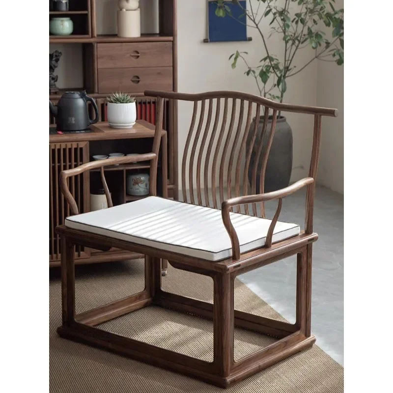 Solid wood comfortable sedentary chair Old elm living room meditation chair