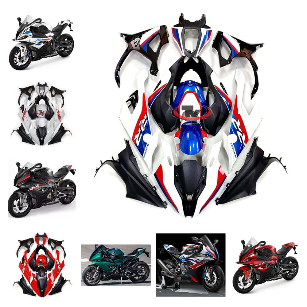 

Fit S1000 RR Bodywork Cowling Motorcycle For BMW S1000RR 2019-2022 Full Fairing Kit Injection Bright light color block printing