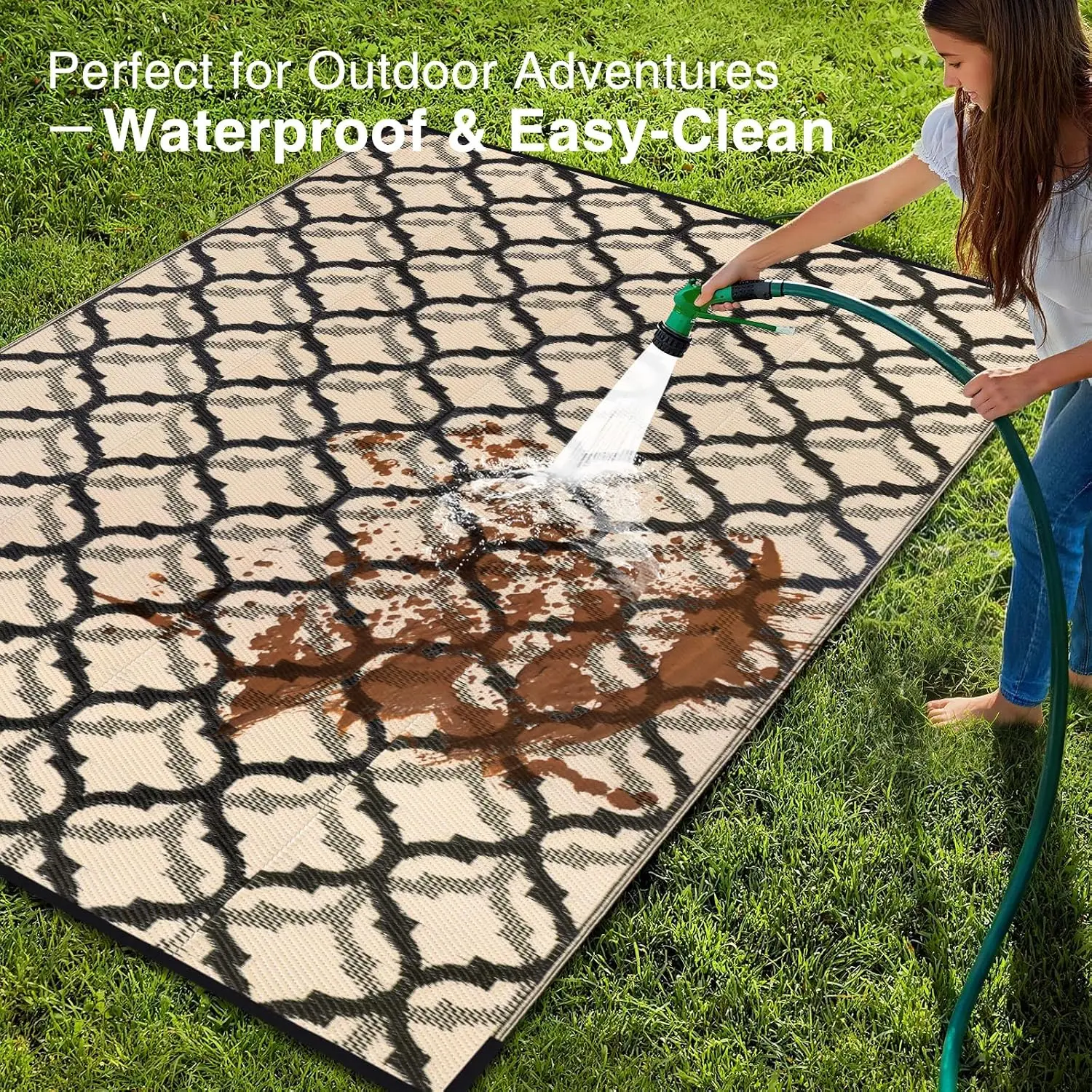 Outdoor Rug 9x12 ft Waterproof - đánh giá và giá Outdoor Camping Rugs 9X12