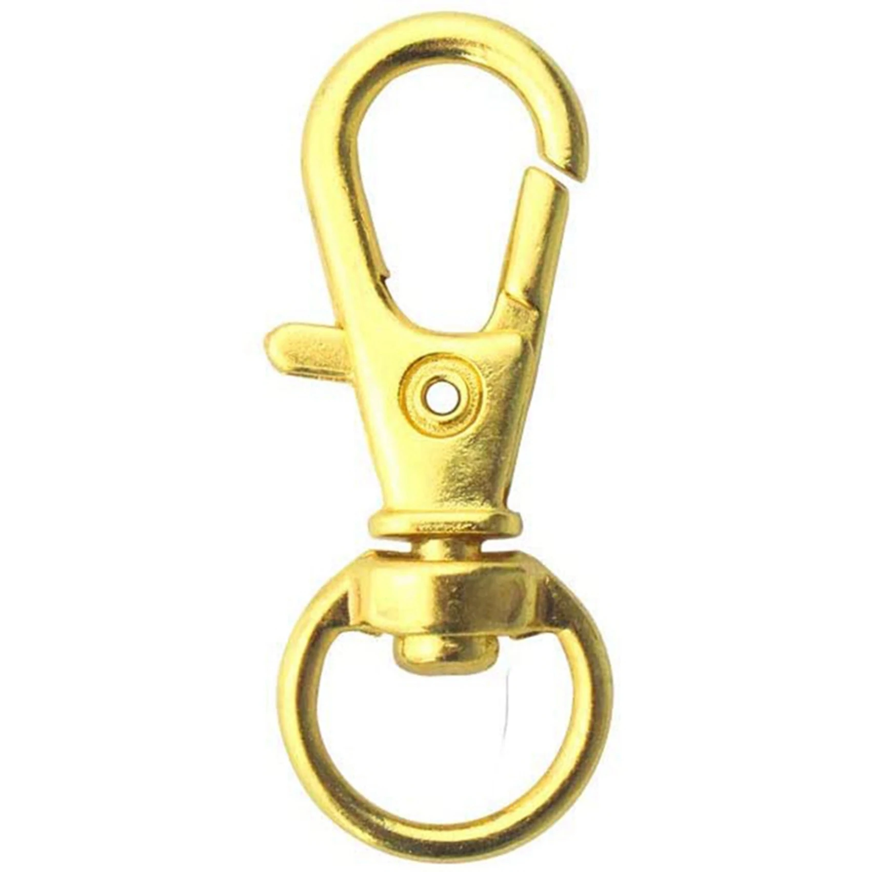 150 Pcs Swivel Clasps Lanyard Snap Hook,Metal Swivel Lanyard Snap Hook Lobster Claw Clasp Gold