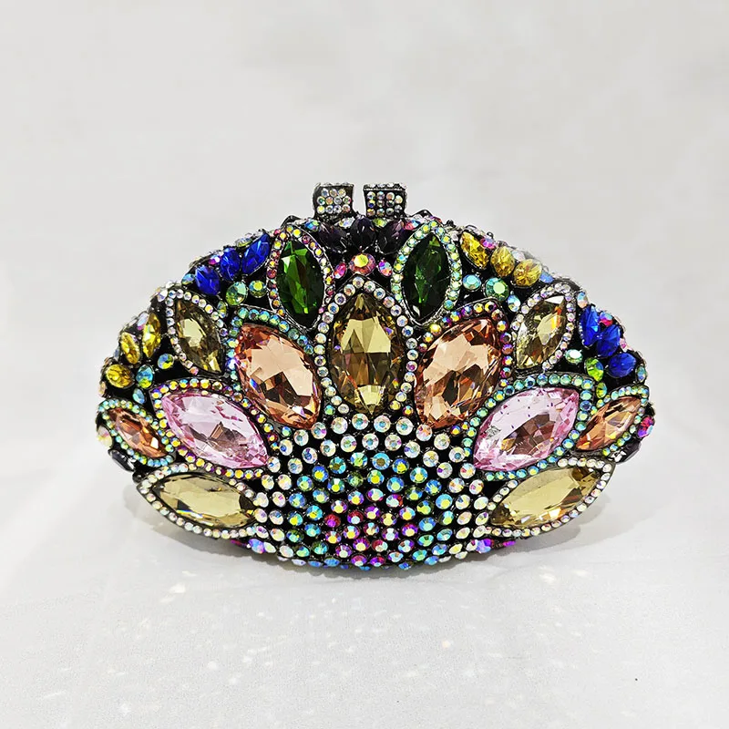 

17 Colors Female Crystal Women Evening Bags Stone Clutch Bag Wedding Bridal Minaudiere Handbags and Purses Ladies Party Clutches