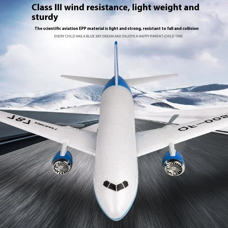 Rc Boeing 787 Glider Qf008 2.4g Electric Remote Control Plane Three-Channel Fixed Wing Aircraft Children Outdoor Toy Gift