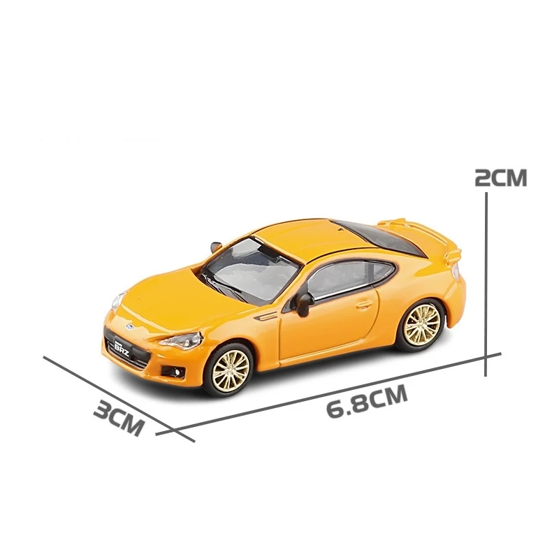 1:64 Subaru BRZ Miniature Model Diecast Metal Zinc Alloy Toy Car 1/64 JKM Super Sport Racing Vehicle Free Wheels Collection Gift