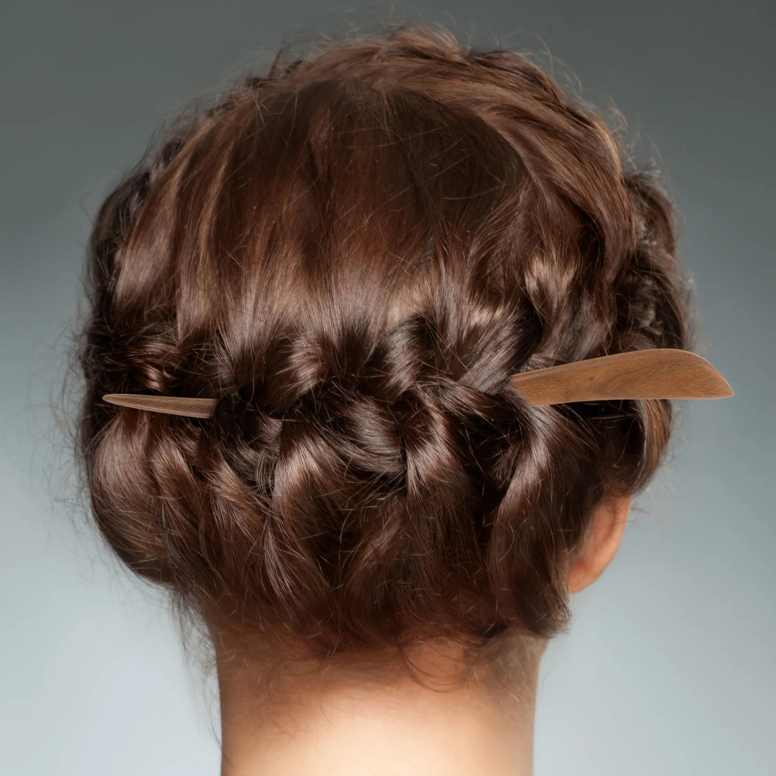 

2 шт., деревянная заколка для волос в стиле ретро, заколки для волос для булочки, стабильная фиксация, аксессуары для длинных волос, заколки в китайском стиле для булочки