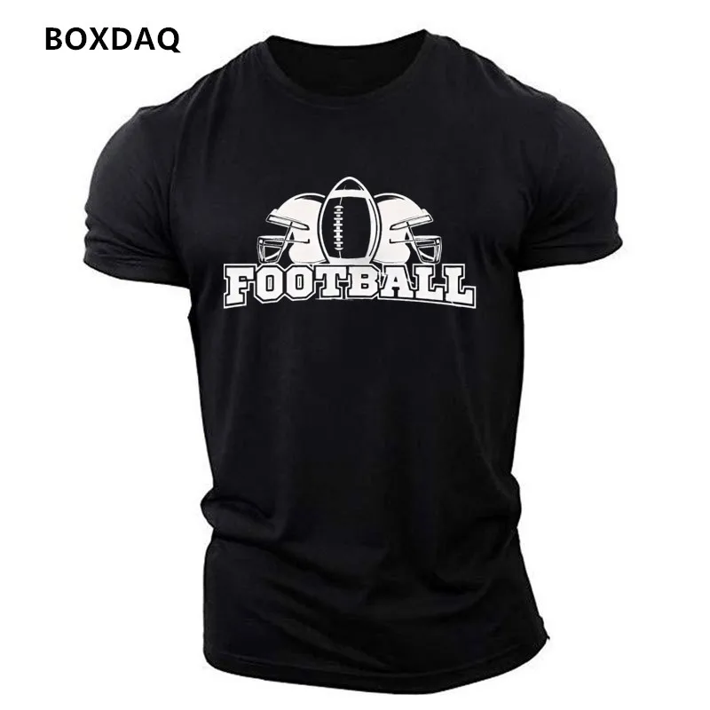 Men's Football Sports Style Fashion T-Shirts Summer Short Sleeve Rugby 3d Print Workout Sporty Casual Tops 6XL Plus Size Tee