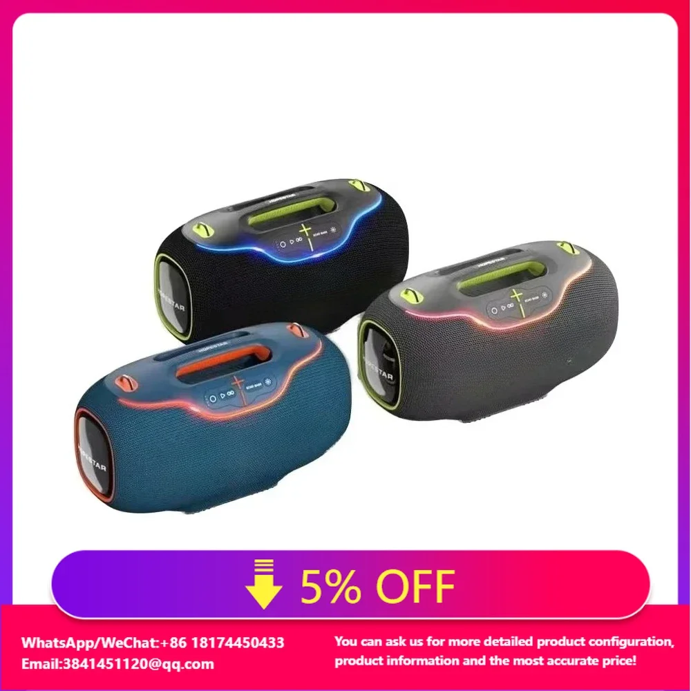 

Hopestar Speaker A80 High Quality Portable Audio Players 350W RGB Wireless Subwoofer Home Theatre USB For Parties Computers DC