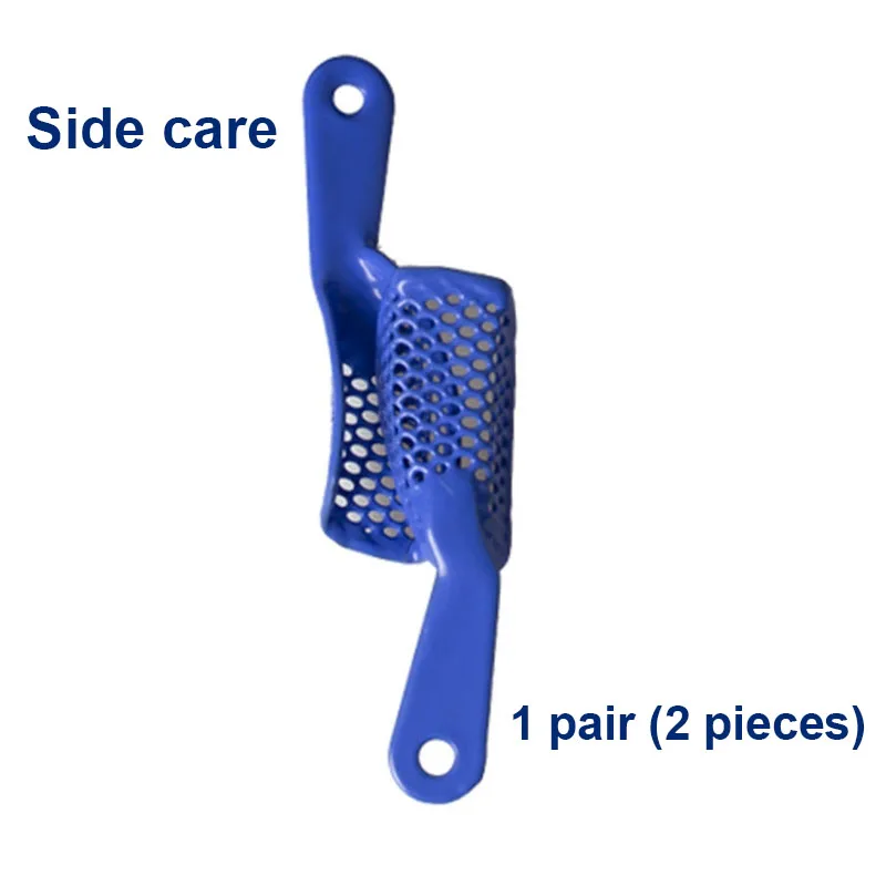 2Pcs/1Pair Dental Impression Plastic Steel Tray Dental Bracket Toothles Jaw Tray Oral Hygiene Dental Materials Dental Instrument