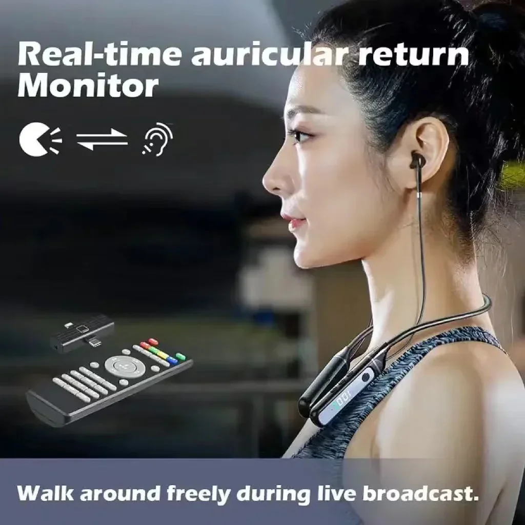 

Wireless 9D Bluetooth Headset NeckHanging Stereo Noise Reduction Universal 5.3 Sports Headset Microphone