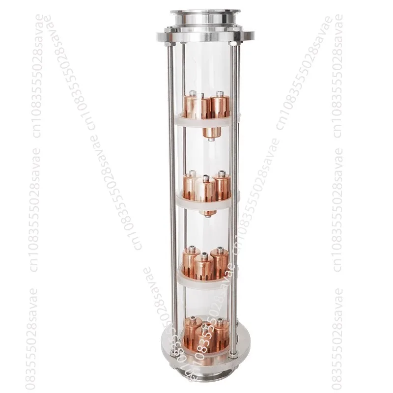 

3inch(76mm)OD91mm Distiller Glass Column For Distillation,4 Floors Homebrew Reflux Tower Moonshine Accessorues