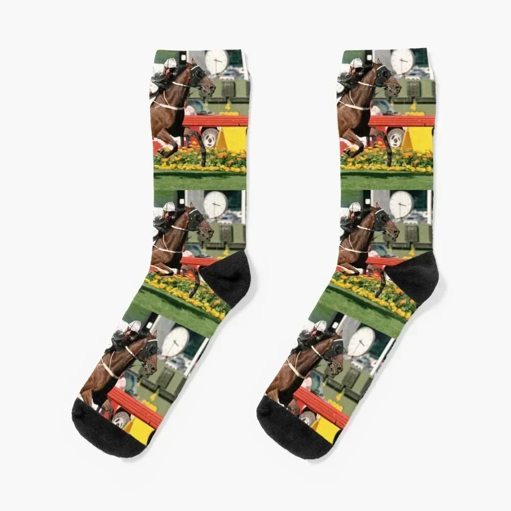 Might and Power winning the 1998 Cox Plate Socks hockey christmas stocking Men's Socks Women's