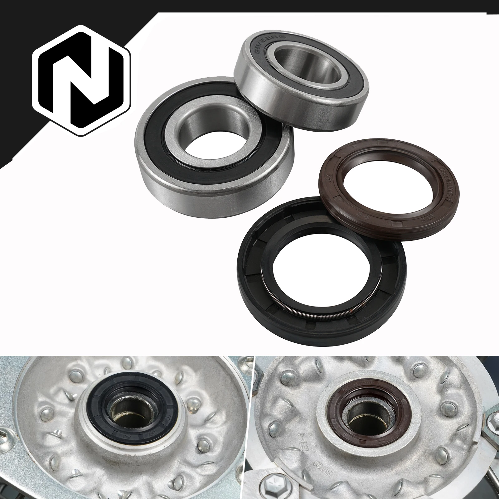 

NICECNC For Yamaha YZ125 YZ250 1999-2024 Rear Wheel Bearings & Seals Kit YZ450F YZ250F 2003-2008 WR250F WR450F YZ125X YZ250X