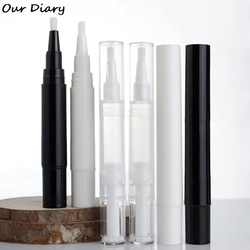 1 Pcs Empty Twist Pen with Brush Refillable Bottle Cosmetic Container Nail Polish Tube