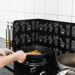 Aluminum Foldable Kitchen Gas Stove Baffle Plate Kitchen Frying Pan Oil Splash Protection Screen Kichen Accessories