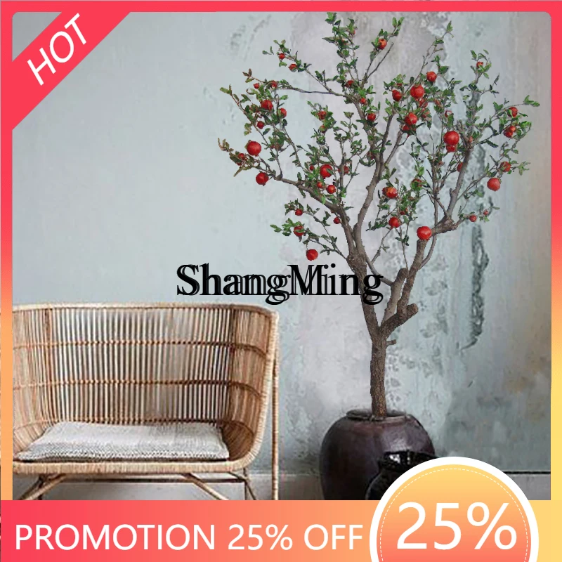 

CL branches floor flower art home living room modeling Chinese decorative green plant ornament