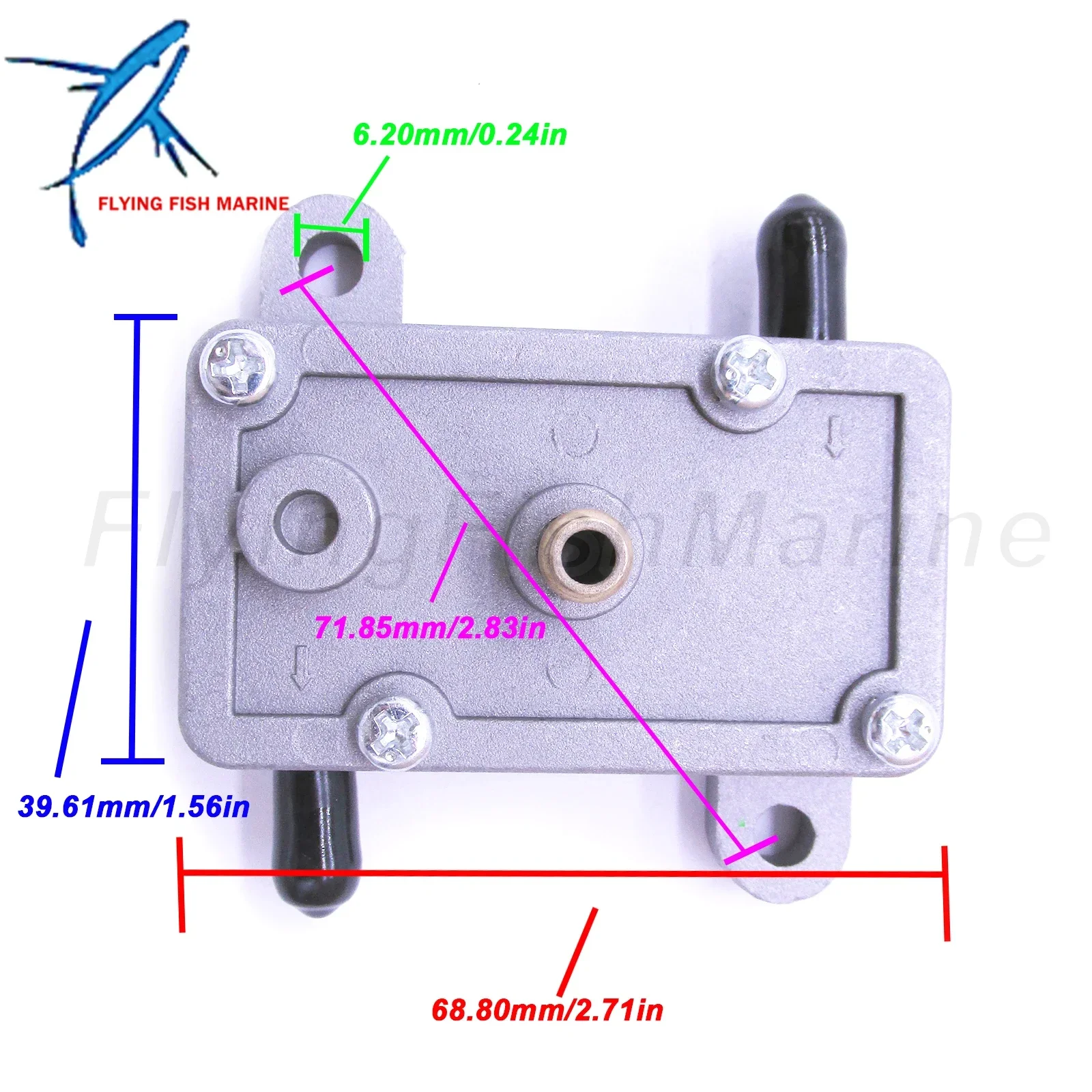 DF44-211 DF44-211D DF44-227 Single Outlet Fuel Pump for Honda Odyssey FL250 FL350 Arctic Cat Snowmobiles Go Kart ATV 0115-481