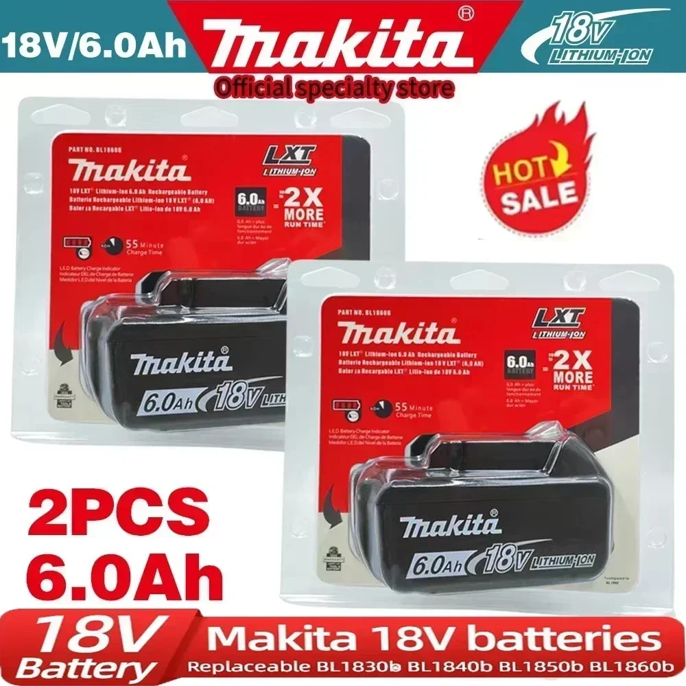 

✅100% Genuine 18V Makita 6000mAh for Makita Battery BL1840 BL1830B BL1850B BL1850 BL1860 BL1815 Replacement Lithium Battery