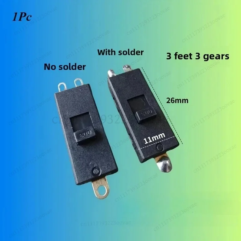 L-1Pc XN-14B 3-Pin 3-Speed Slide Switch for Leifen LF03 Hair Dryer, Replacement Part