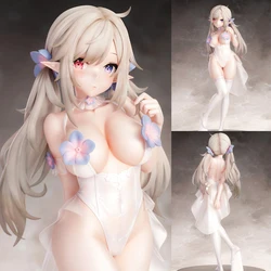 25CM Anime Figure Pure White Elf  Pvc Action Figure Home/Office Decoration Japanese Anime Collection toys Hentai model doll gift