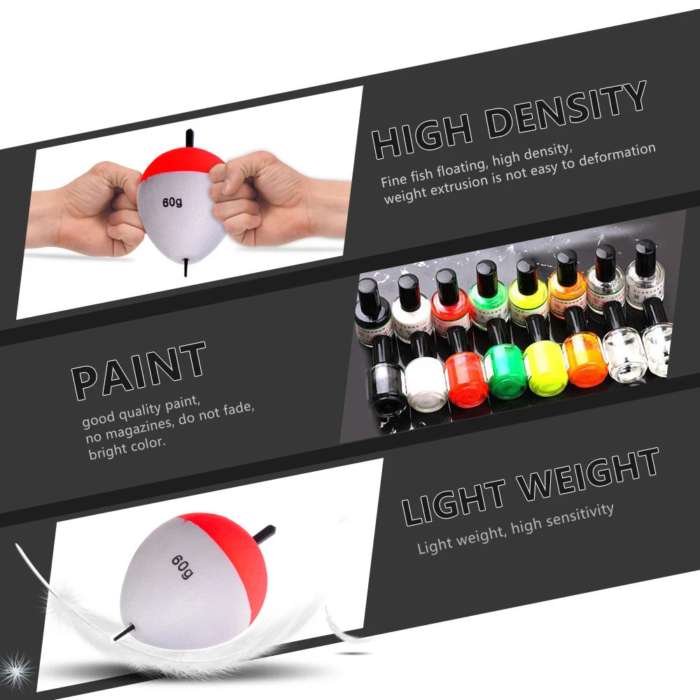 Foam Fishing Floats EVA Fish Floats Bait Fishing Buoys 2g/3g/5g/10g/15g/ 20g/35g/40g/60g Buoy Fishing Accessories