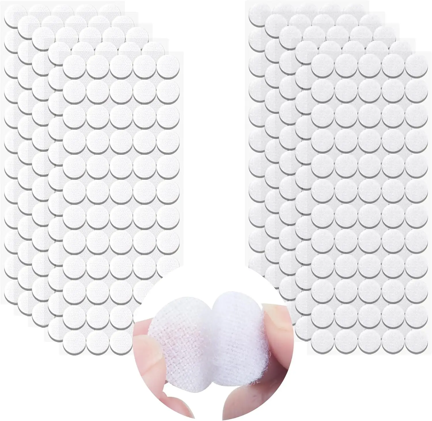 

20mm circular adhesive dots, 600 double-sided circular adhesive dots, hook and loop self-adhesive adhesive tape,
