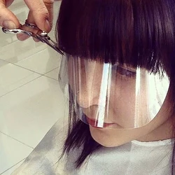 Hair Cutting Protection Supplies Disposable Salon Hairspray Masks Face Hairspray Shield Film For Hair Salon Barber Eye Protector