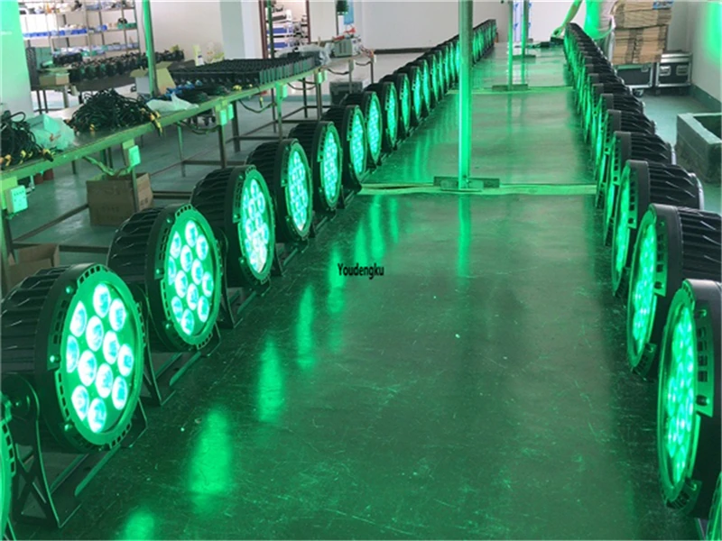 20 pieces wireless battery powered RGBW DMX small par 64 can led light 12x10watt 4in1 wireless waterproof LED par light