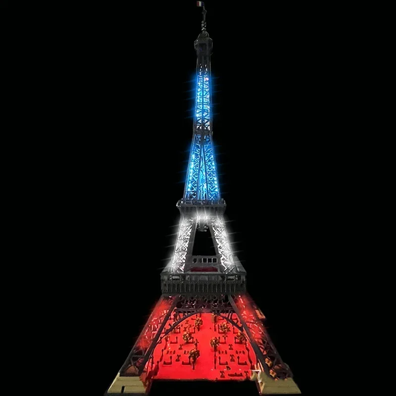 Kit de luz LED para 10307 Torre Eiffel Blocos de construção Conjunto de tijolos Brinquedos para crianças (NÃO inclui o modelo) Versão RC