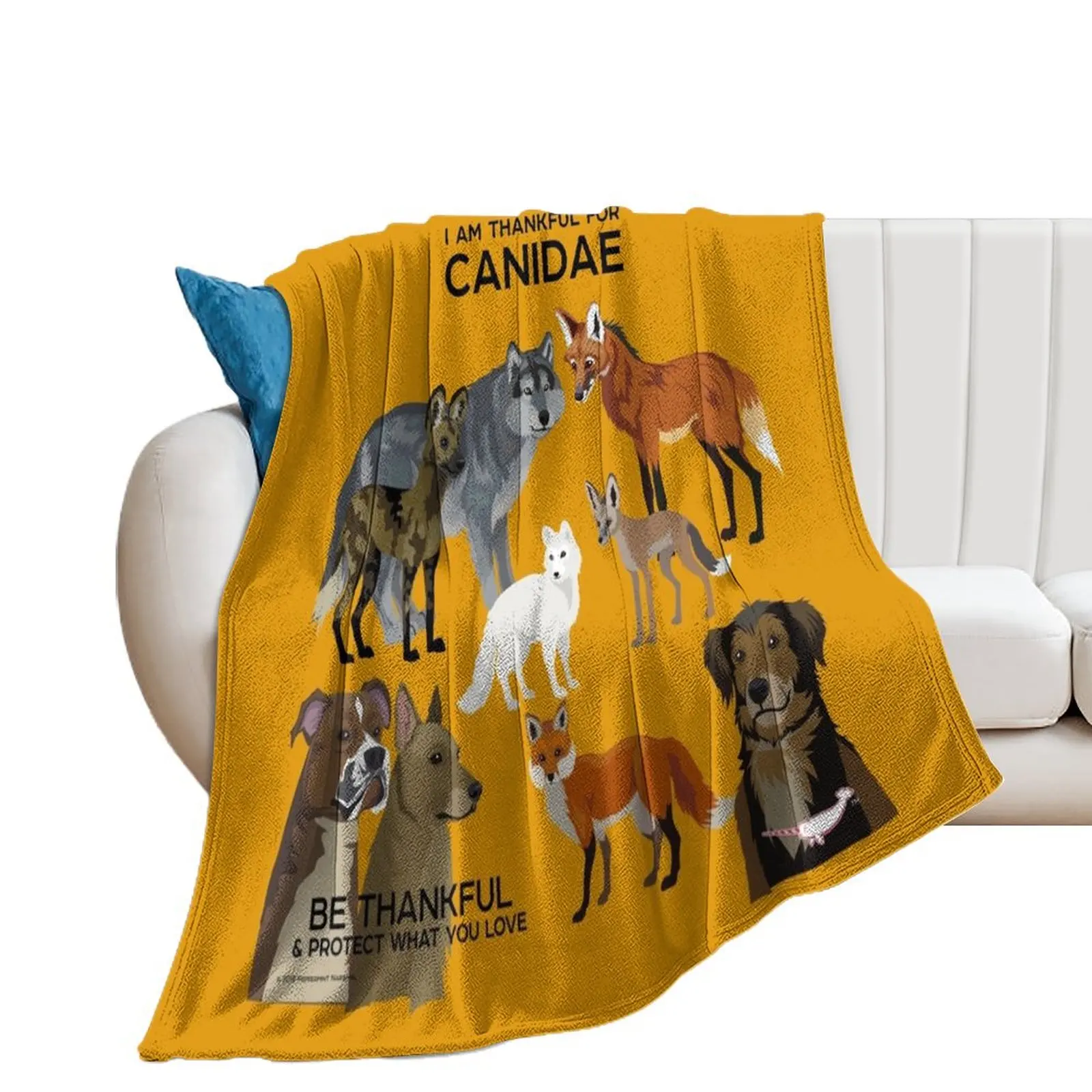 

I Am Thankful For Canidae Throw Blanket Weighted sofa bed For Decorative Sofa Blankets