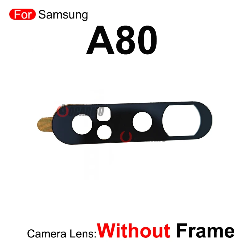 Black Gold Silver Rear Back Camera Lens With Frame For Samsung Galaxy A80 A805F Replacement Parts
