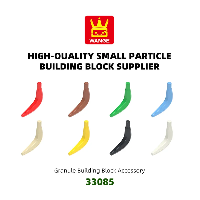 

WANGE 258Pcs/Lot 33085 Banana Block Moc Color Accessories Compatible with Brick DIY Children's educational Toy Assembly Box
