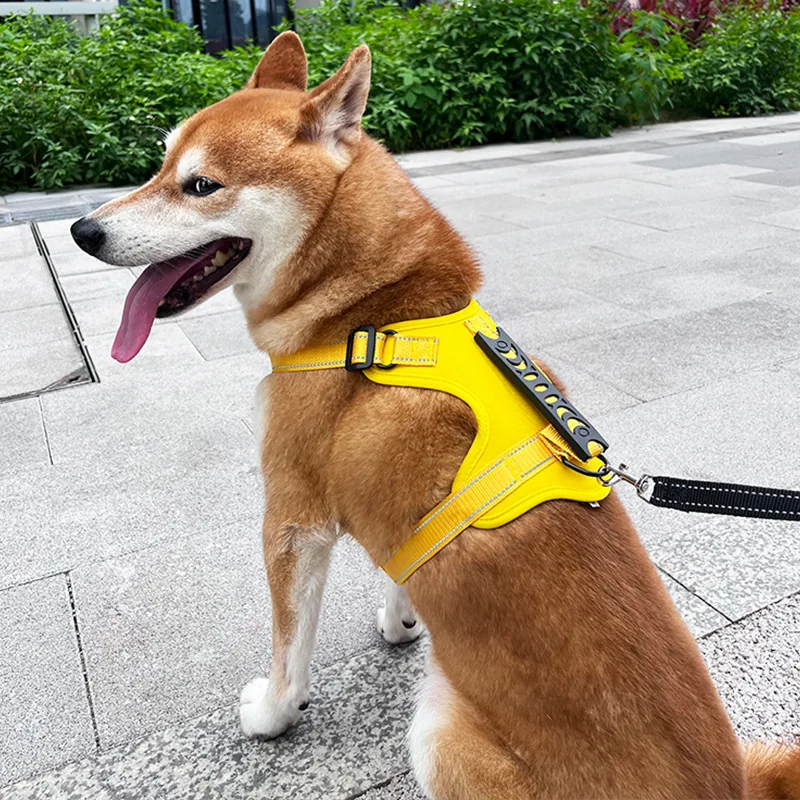 

Dog collar chest harness leash vest explosion proof shock protection for walking dogs Suitable for small and medium sized dogs